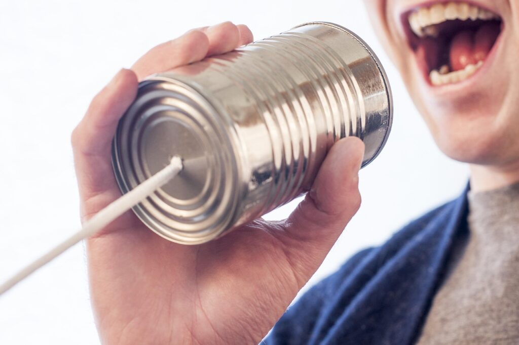 tin can speak talk microphone can 238488