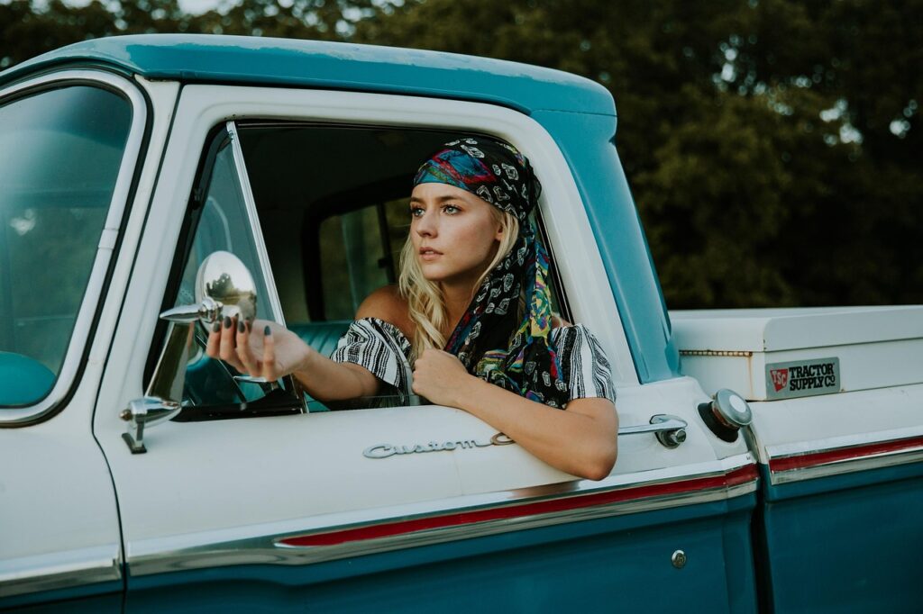 woman truck vehicle driver fashion 1845572